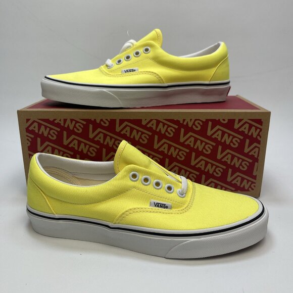 NEW Vans Era Neon Yellow Lemon Tonic Skate Authentic Shoe Sneaker Wom 8 US (M6) - Picture 1 of 11